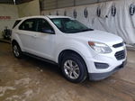 2017 Chevrolet Equinox Ls White vin: 2GNALBEK3H1558692