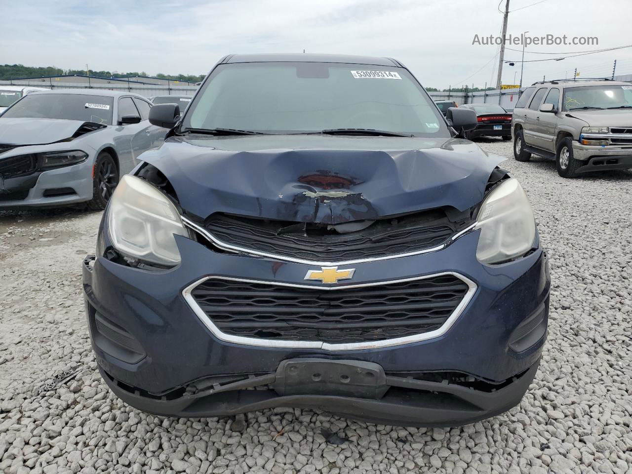 2017 Chevrolet Equinox Ls Blue vin: 2GNALBEK3H1583768