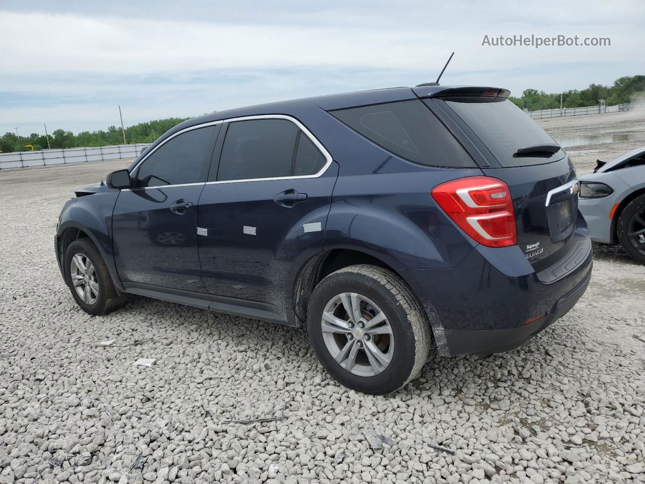 2017 Chevrolet Equinox Ls Синий vin: 2GNALBEK3H1583768