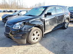 2017 Chevrolet Equinox Ls Black vin: 2GNALBEK3H1590185