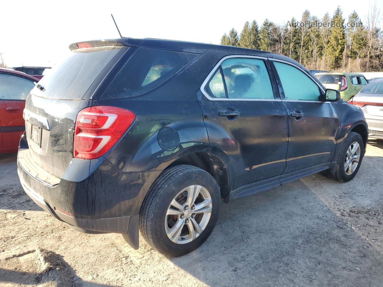 2017 Chevrolet Equinox Ls Black vin: 2GNALBEK3H1590185