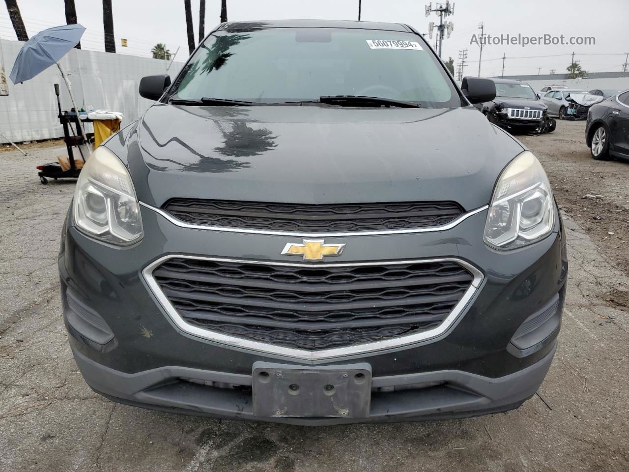 2017 Chevrolet Equinox Ls Gray vin: 2GNALBEK3H1611200