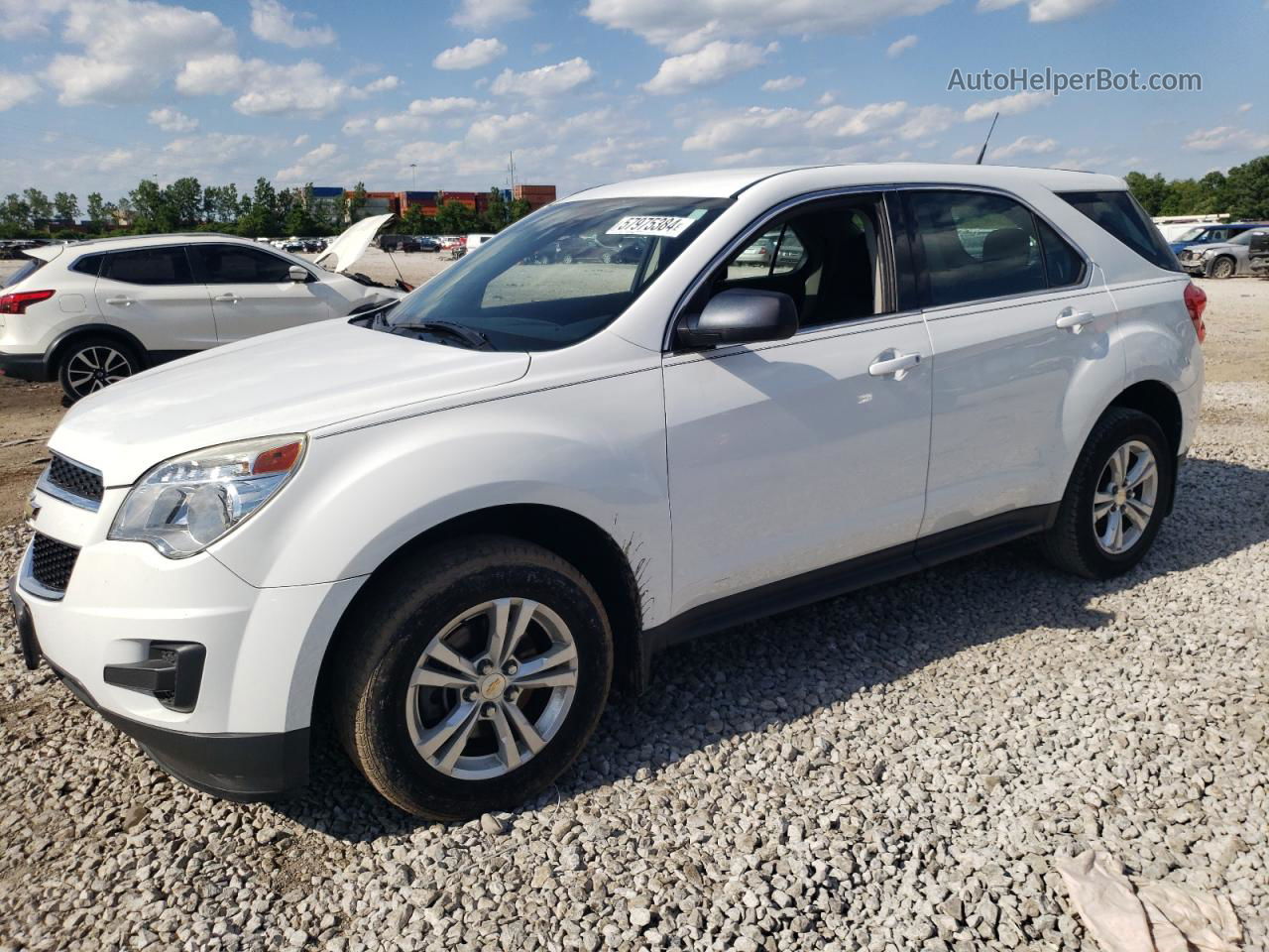 2012 Chevrolet Equinox Ls White vin: 2GNALBEK4C1135242