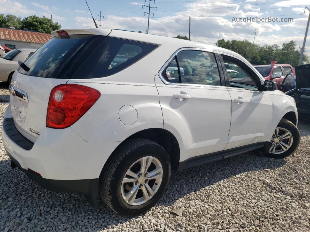 2012 Chevrolet Equinox Ls White vin: 2GNALBEK4C1135242