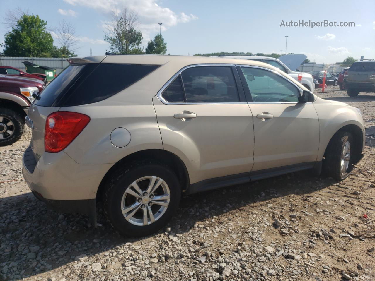 2012 Chevrolet Equinox Ls Желто-коричневый vin: 2GNALBEK4C1171349