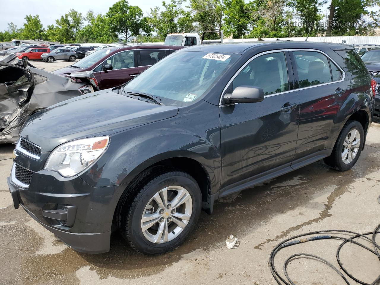 2012 Chevrolet Equinox Ls Charcoal vin: 2GNALBEK4C1248205