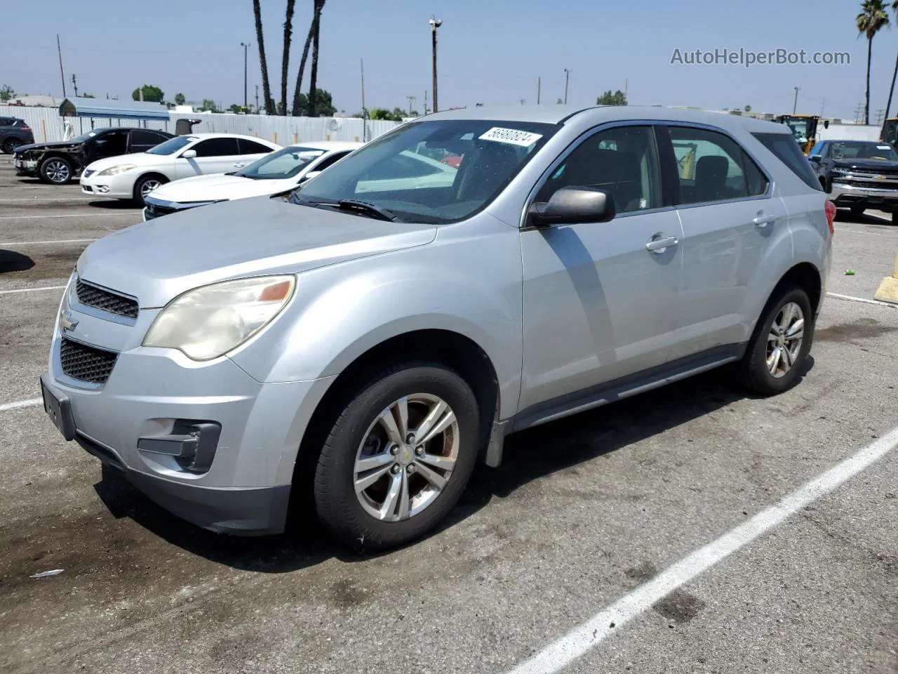 2012 Chevrolet Equinox Ls Silver vin: 2GNALBEK4C6243959