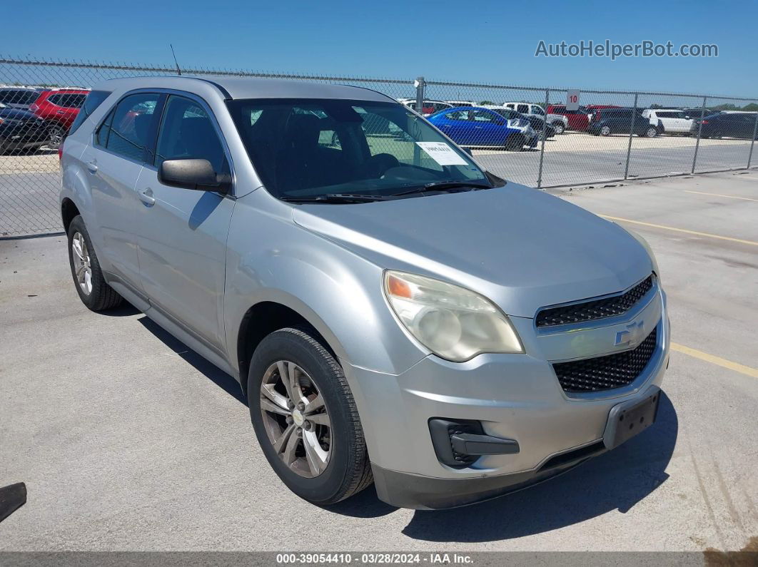 2012 Chevrolet Equinox Ls Silver vin: 2GNALBEK4C6322239