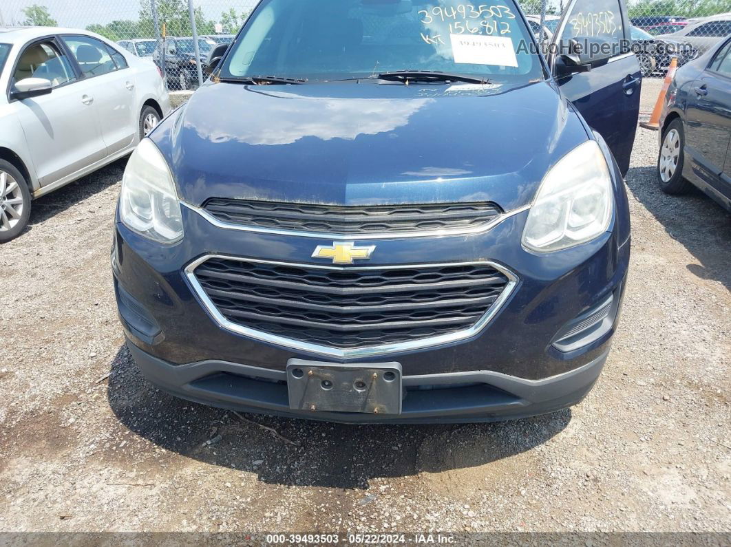 2016 Chevrolet Equinox Ls Blue vin: 2GNALBEK4G1143198