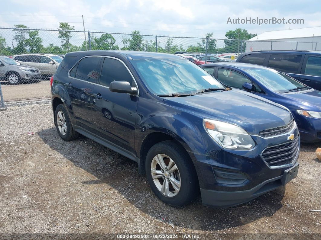 2016 Chevrolet Equinox Ls Blue vin: 2GNALBEK4G1143198