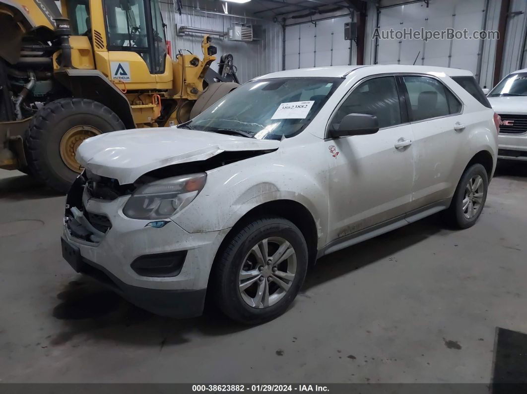 2016 Chevrolet Equinox Ls White vin: 2GNALBEK4G1169283