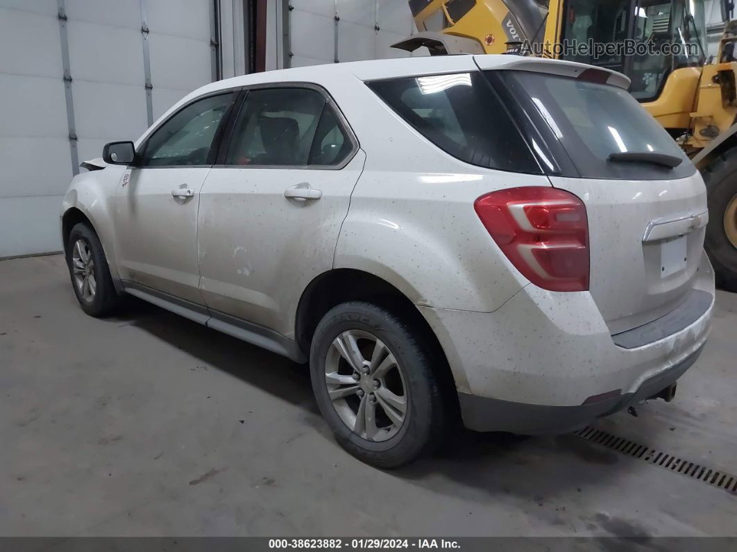 2016 Chevrolet Equinox Ls White vin: 2GNALBEK4G1169283