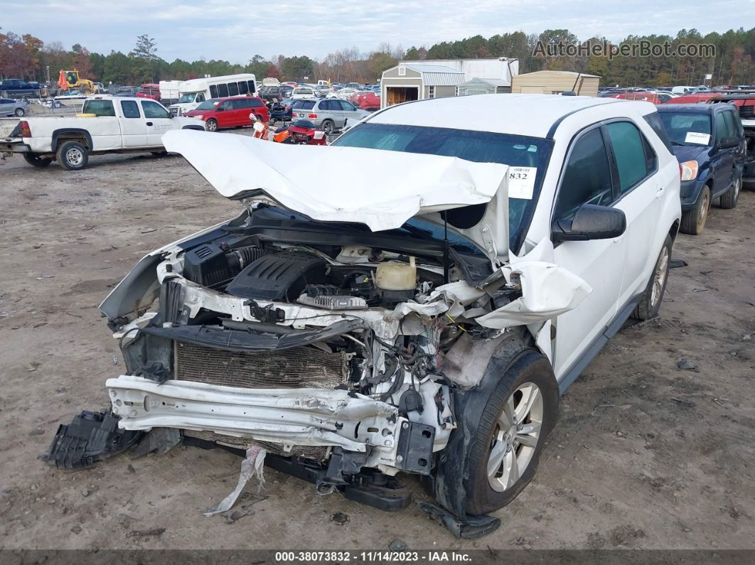 2016 Chevrolet Equinox Ls White vin: 2GNALBEK4G6333358