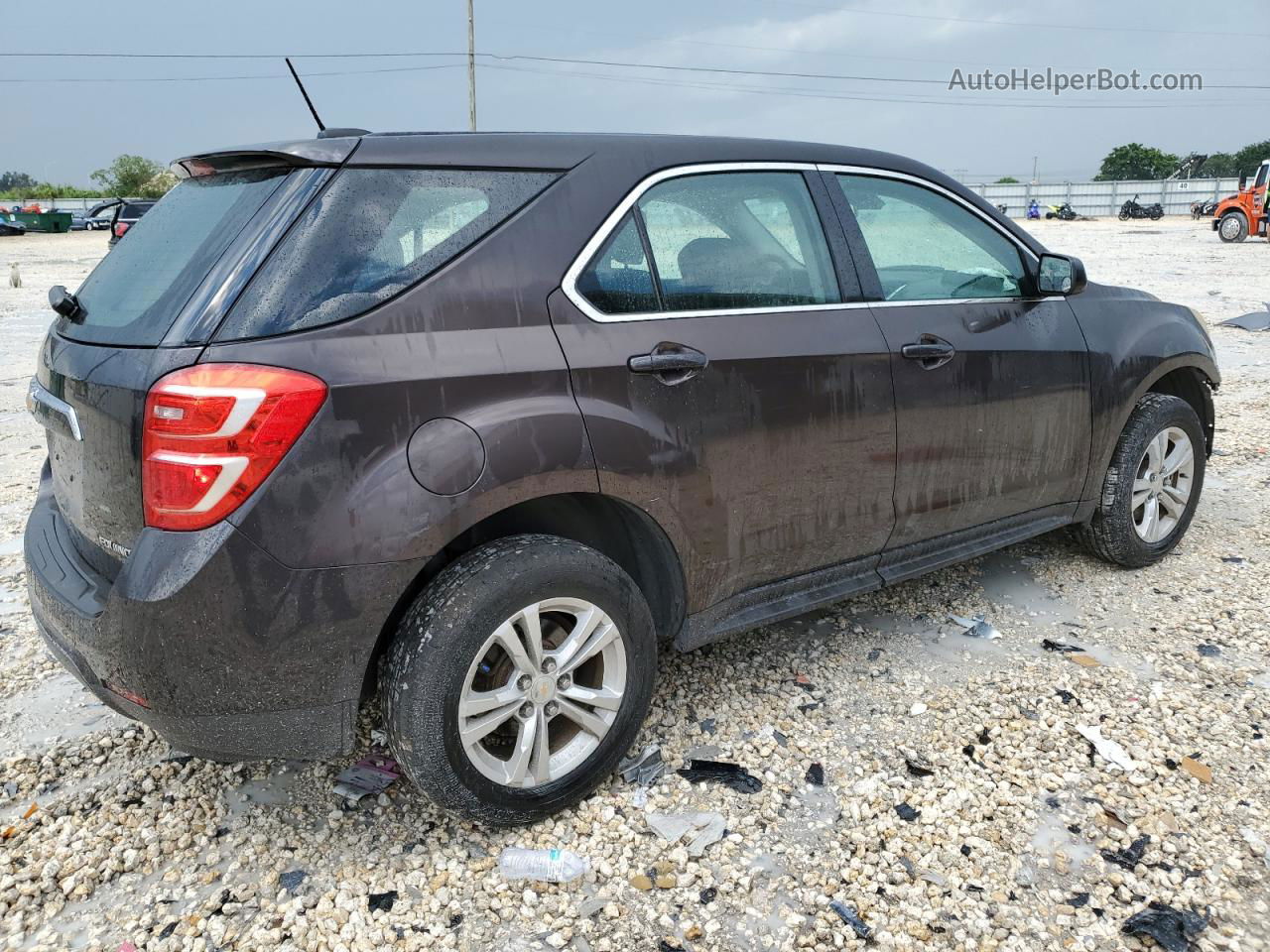 2016 Chevrolet Equinox Ls Brown vin: 2GNALBEK4G6353206