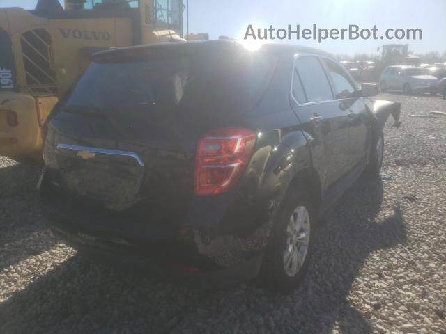 2017 Chevrolet Equinox Ls Black vin: 2GNALBEK4H1507315