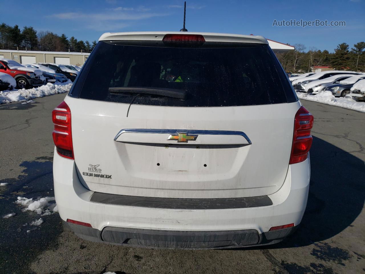 2017 Chevrolet Equinox Ls White vin: 2GNALBEK4H1548933