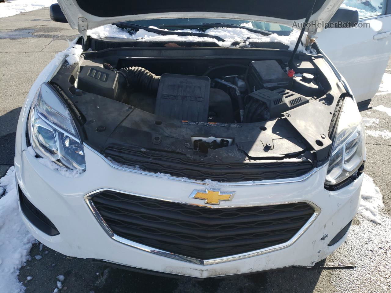 2017 Chevrolet Equinox Ls White vin: 2GNALBEK4H1548933