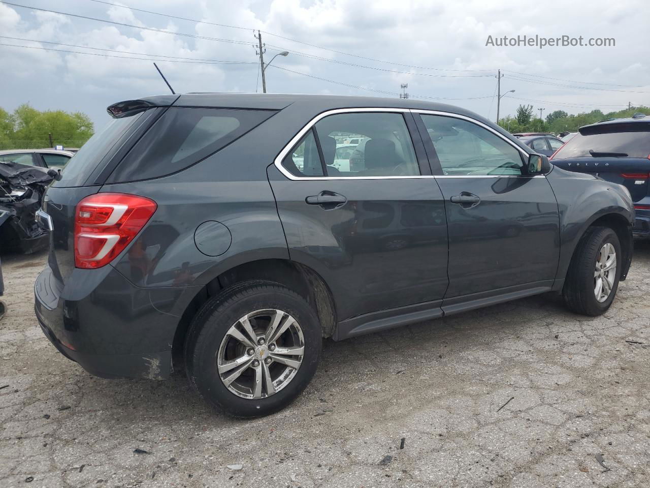 2017 Chevrolet Equinox Ls Gray vin: 2GNALBEK4H1598540