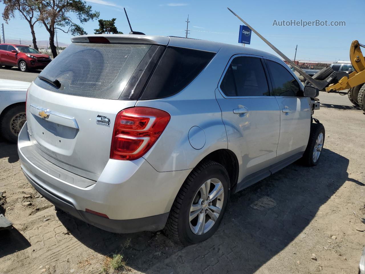 2017 Chevrolet Equinox Ls Серебряный vin: 2GNALBEK4H1609875