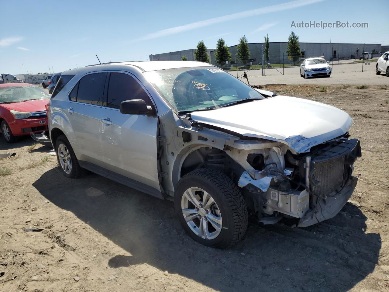 2017 Chevrolet Equinox Ls Серебряный vin: 2GNALBEK4H1609875