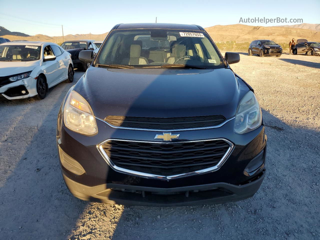 2017 Chevrolet Equinox Ls Blue vin: 2GNALBEK4H6102591