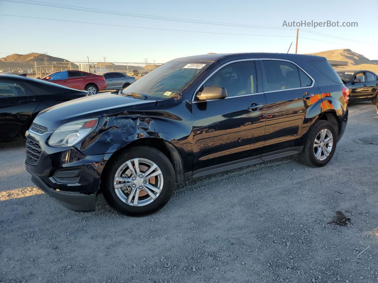 2017 Chevrolet Equinox Ls Blue vin: 2GNALBEK4H6102591