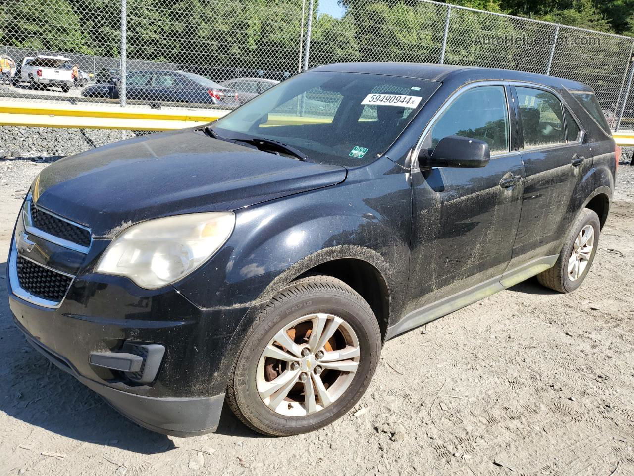 2012 Chevrolet Equinox Ls Black vin: 2GNALBEK5C1235575