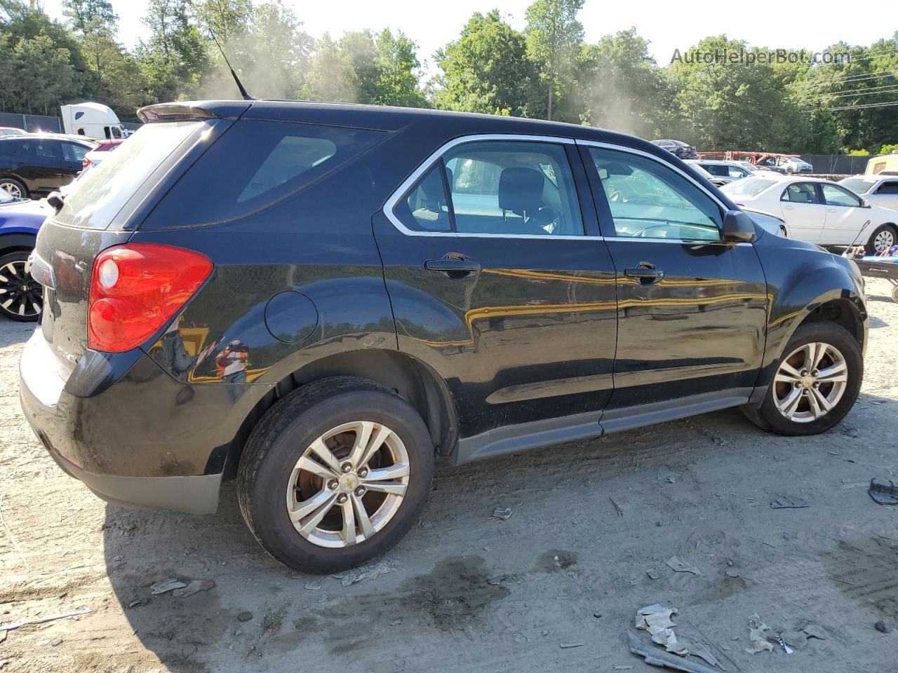 2012 Chevrolet Equinox Ls Black vin: 2GNALBEK5C1235575