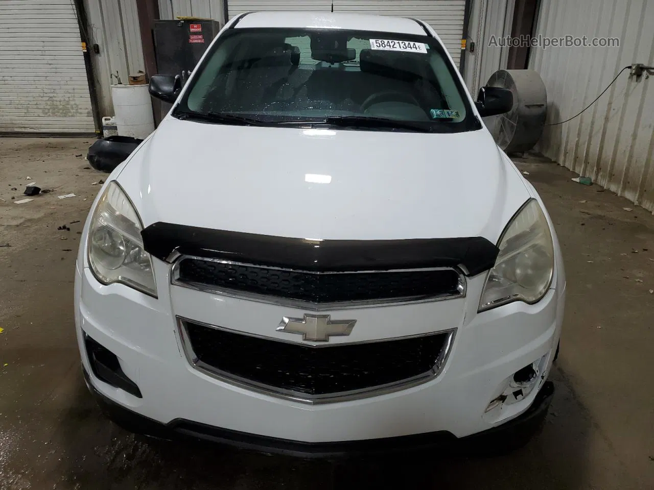 2012 Chevrolet Equinox Ls White vin: 2GNALBEK5C1239478