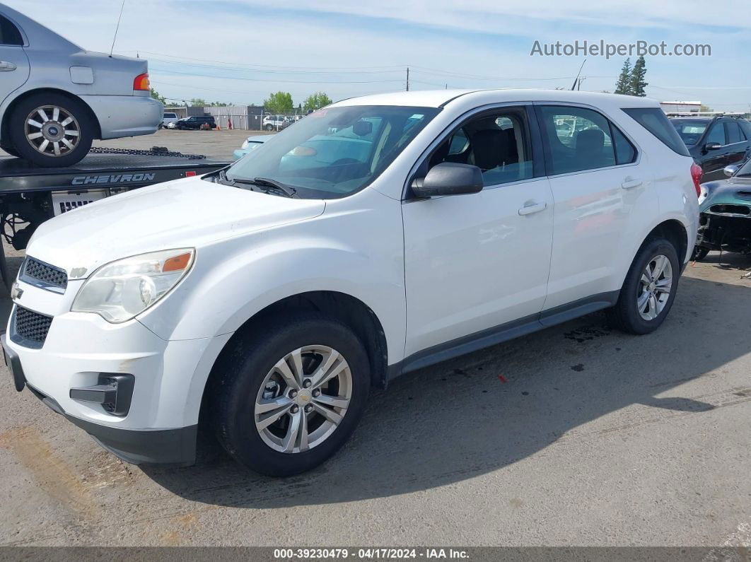 2012 Chevrolet Equinox Ls White vin: 2GNALBEK5C6212736