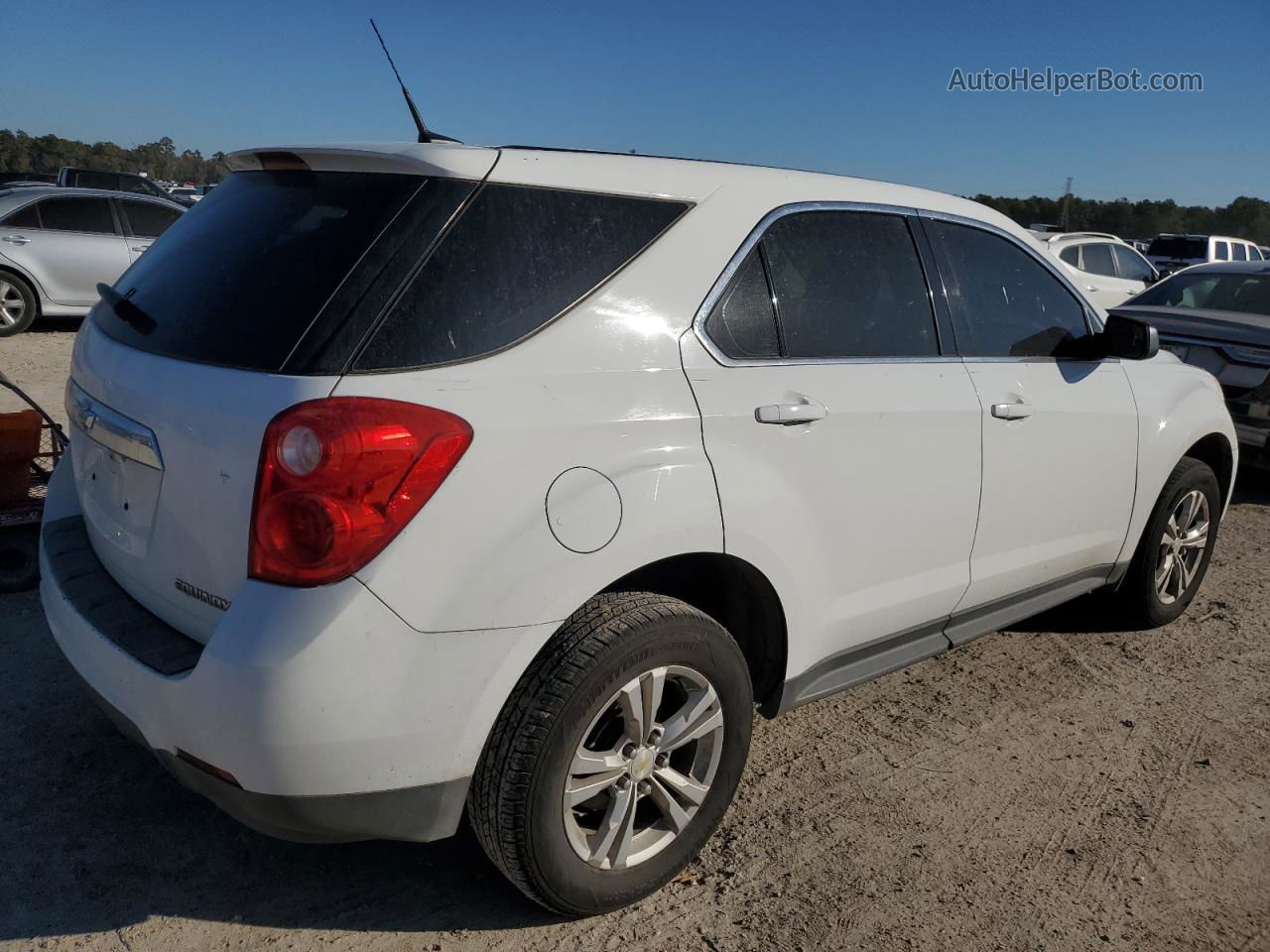 2012 Chevrolet Equinox Ls White vin: 2GNALBEK5C6330737