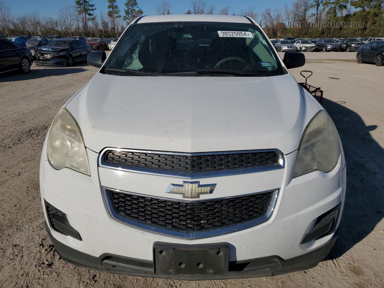 2012 Chevrolet Equinox Ls White vin: 2GNALBEK5C6330737