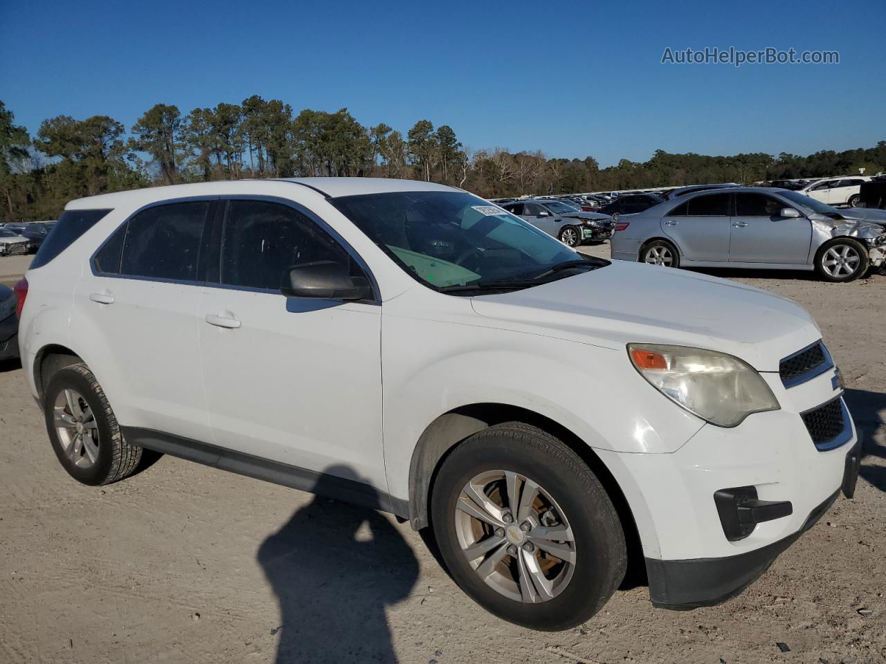 2012 Chevrolet Equinox Ls White vin: 2GNALBEK5C6330737