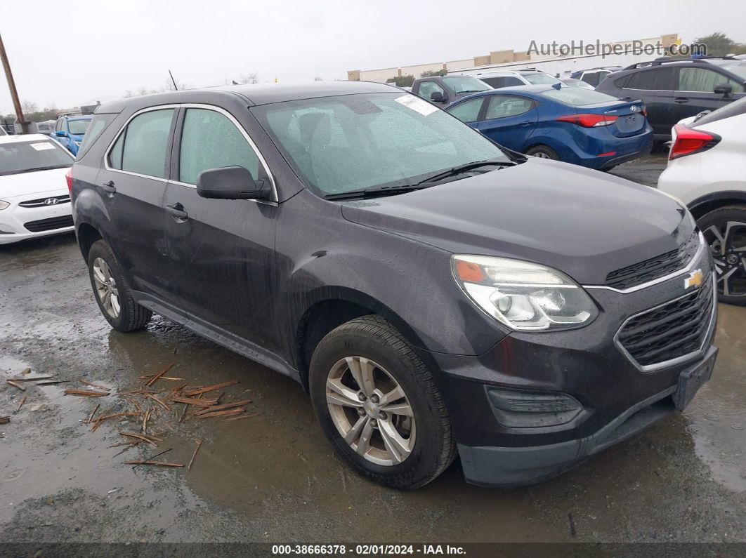 2016 Chevrolet Equinox Ls Серый vin: 2GNALBEK5G6214847