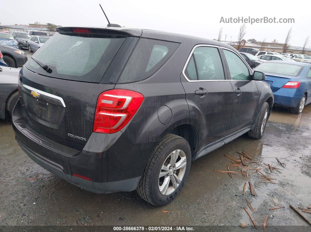 2016 Chevrolet Equinox Ls Gray vin: 2GNALBEK5G6214847