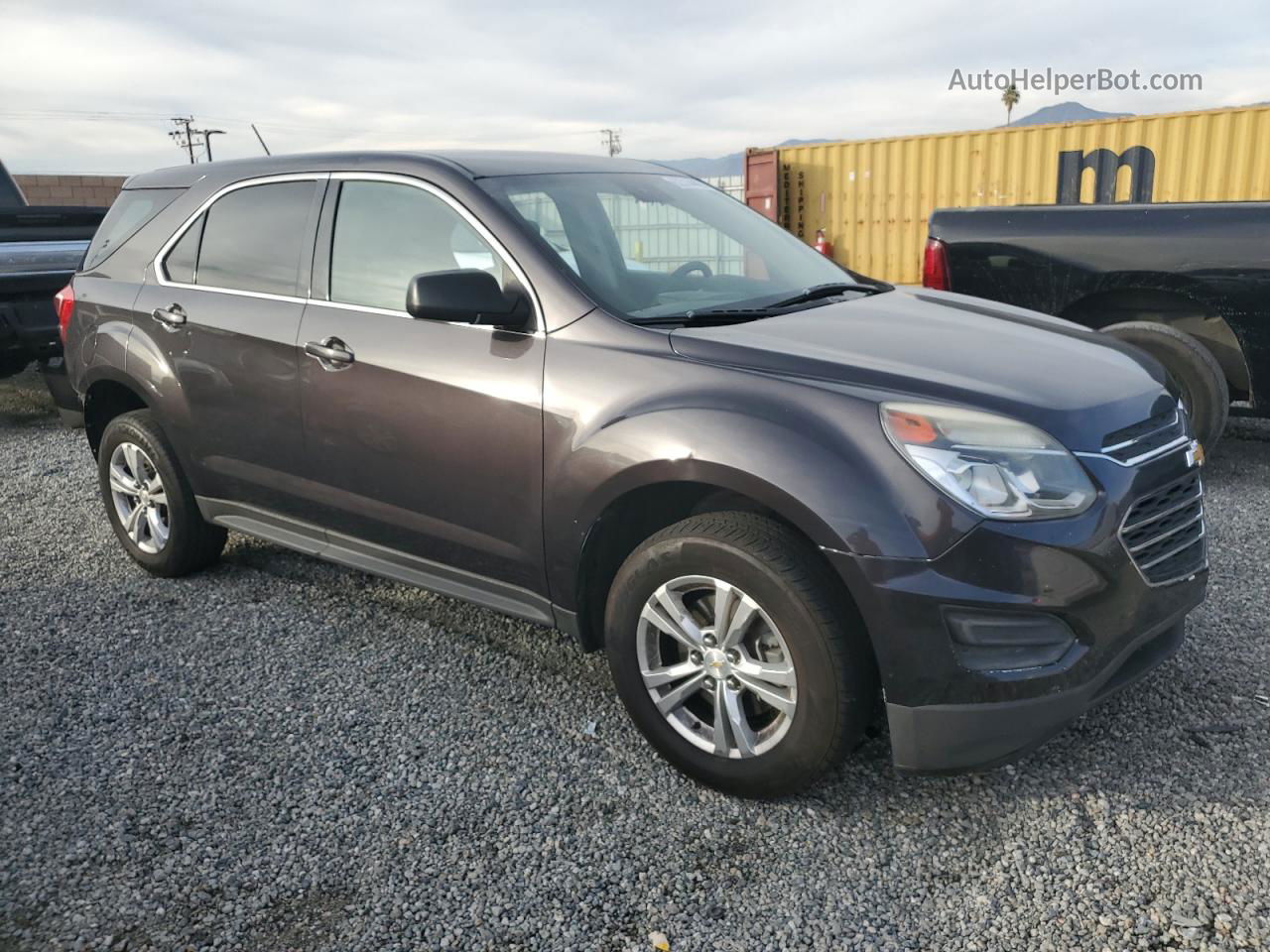 2016 Chevrolet Equinox Ls Gray vin: 2GNALBEK5G6256774