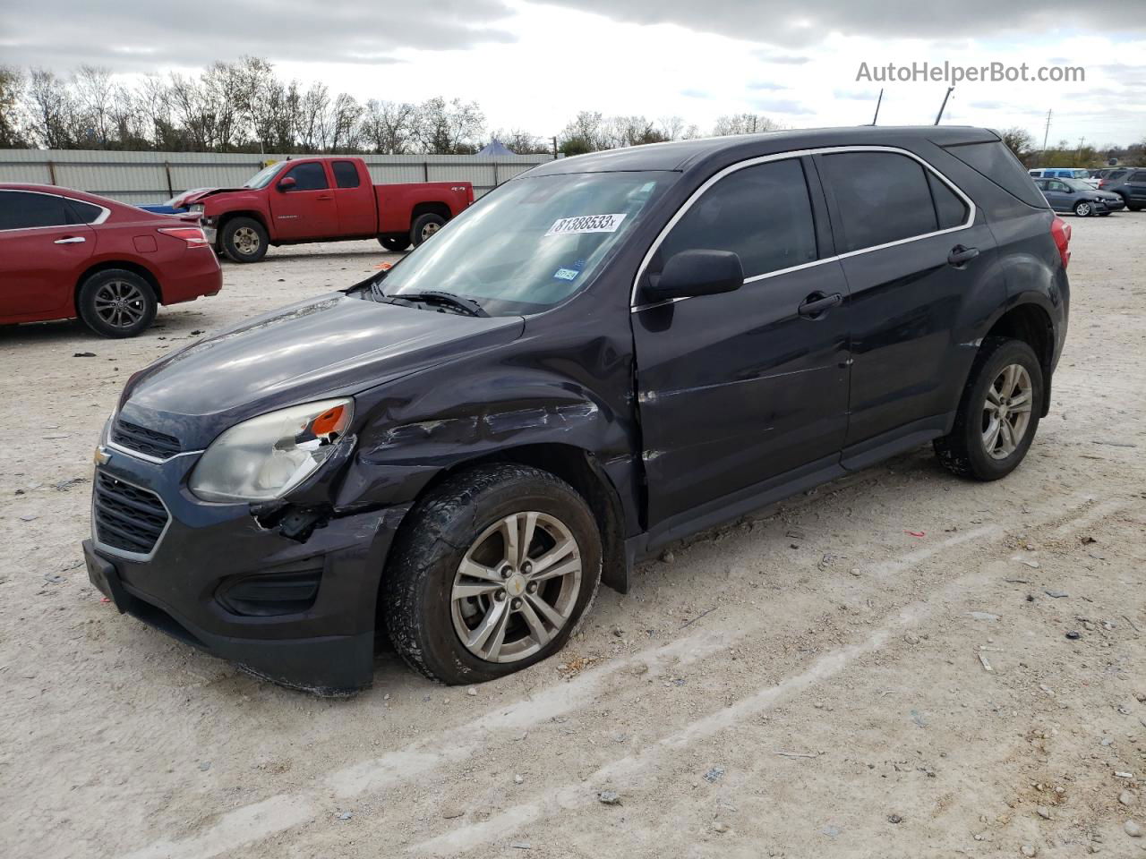 2016 Chevrolet Equinox Ls Black vin: 2GNALBEK5G6344000