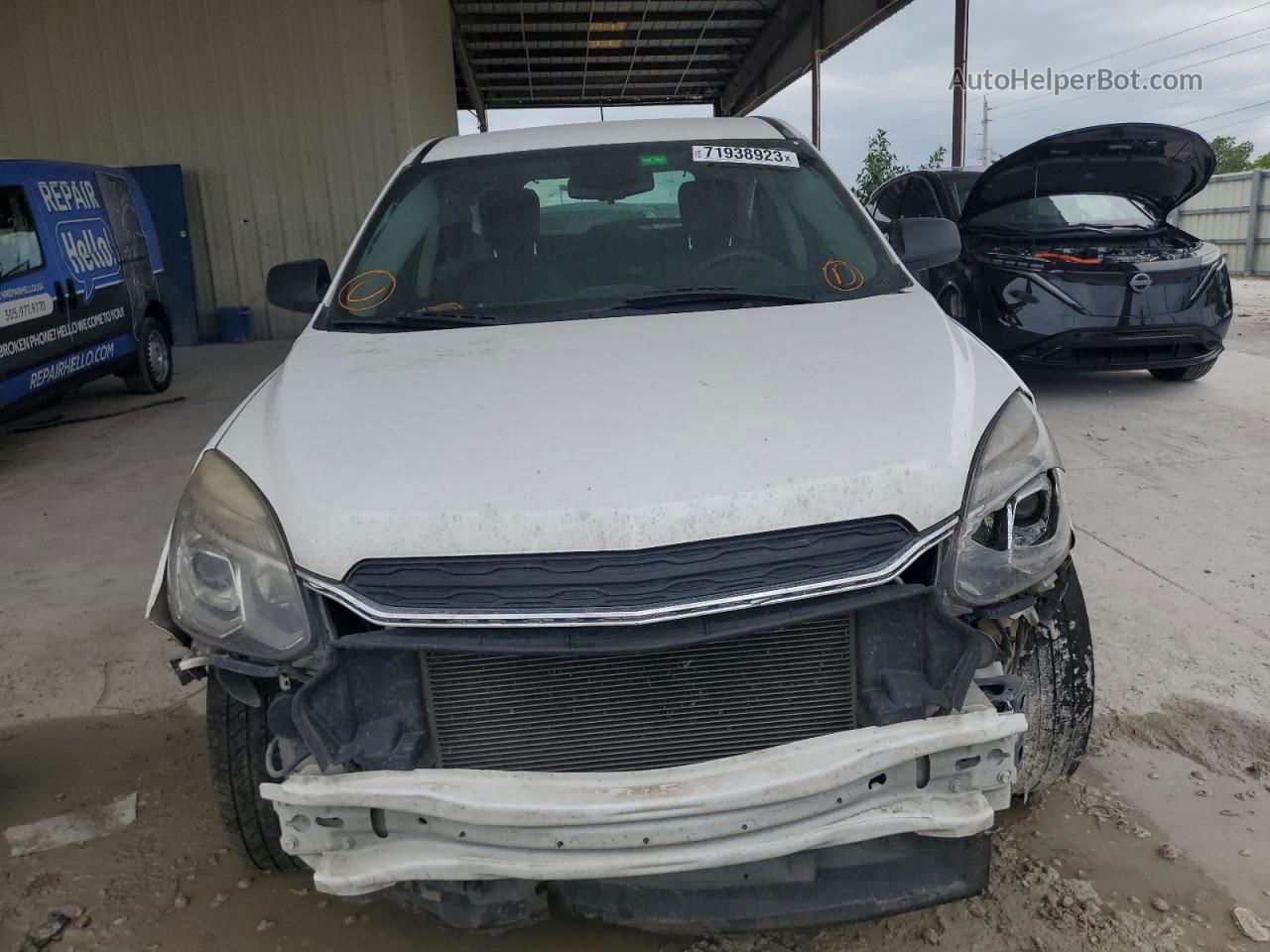 2017 Chevrolet Equinox Ls White vin: 2GNALBEK5H1505590