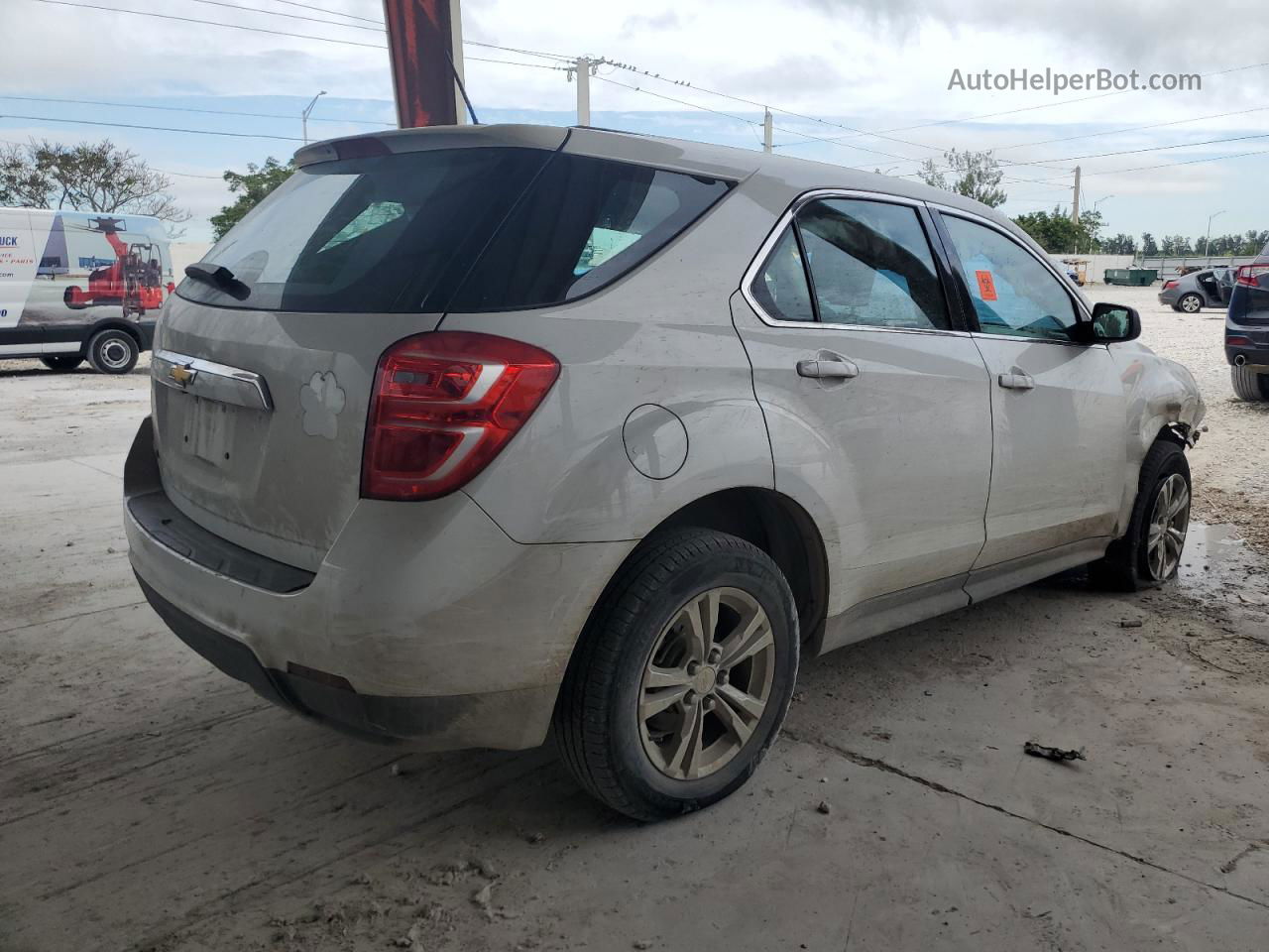 2017 Chevrolet Equinox Ls White vin: 2GNALBEK5H1505590