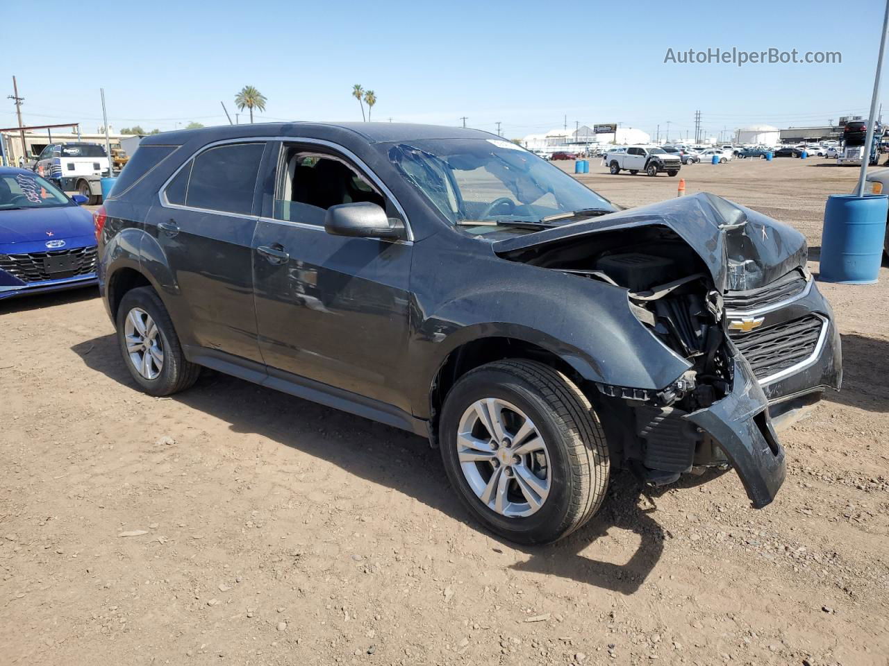 2017 Chevrolet Equinox Ls Charcoal vin: 2GNALBEK5H1511888