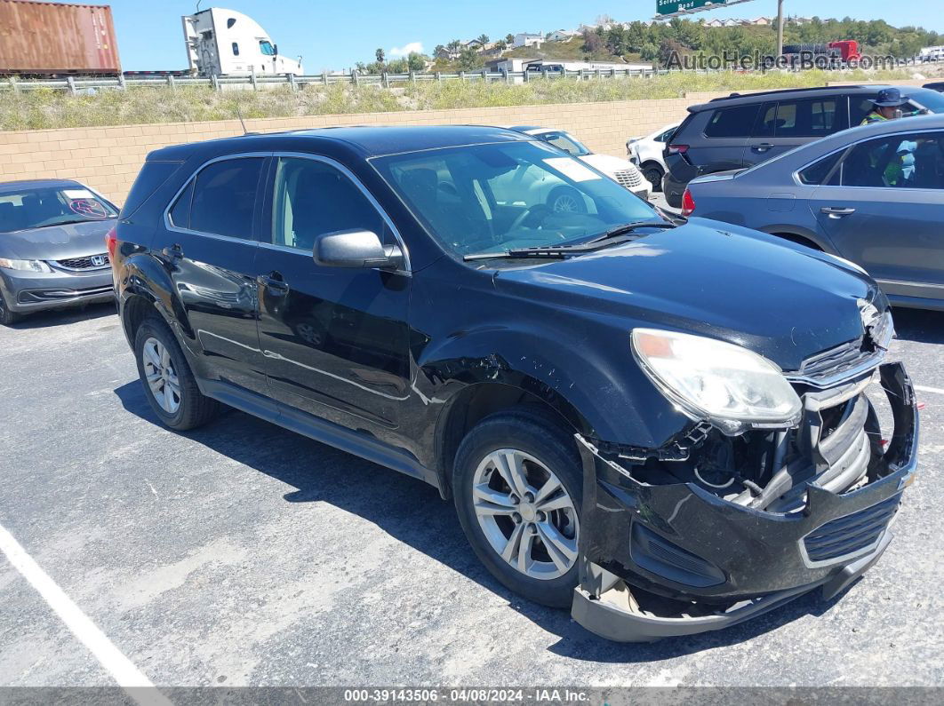 2017 Chevrolet Equinox Ls Black vin: 2GNALBEK5H1575980