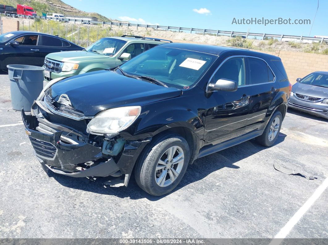 2017 Chevrolet Equinox Ls Черный vin: 2GNALBEK5H1575980