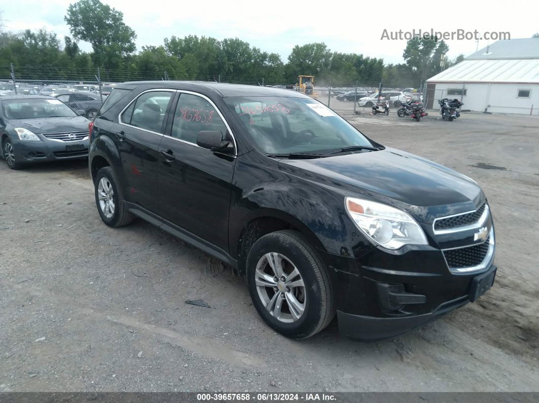 2012 Chevrolet Equinox Ls Black vin: 2GNALBEK6C6230792