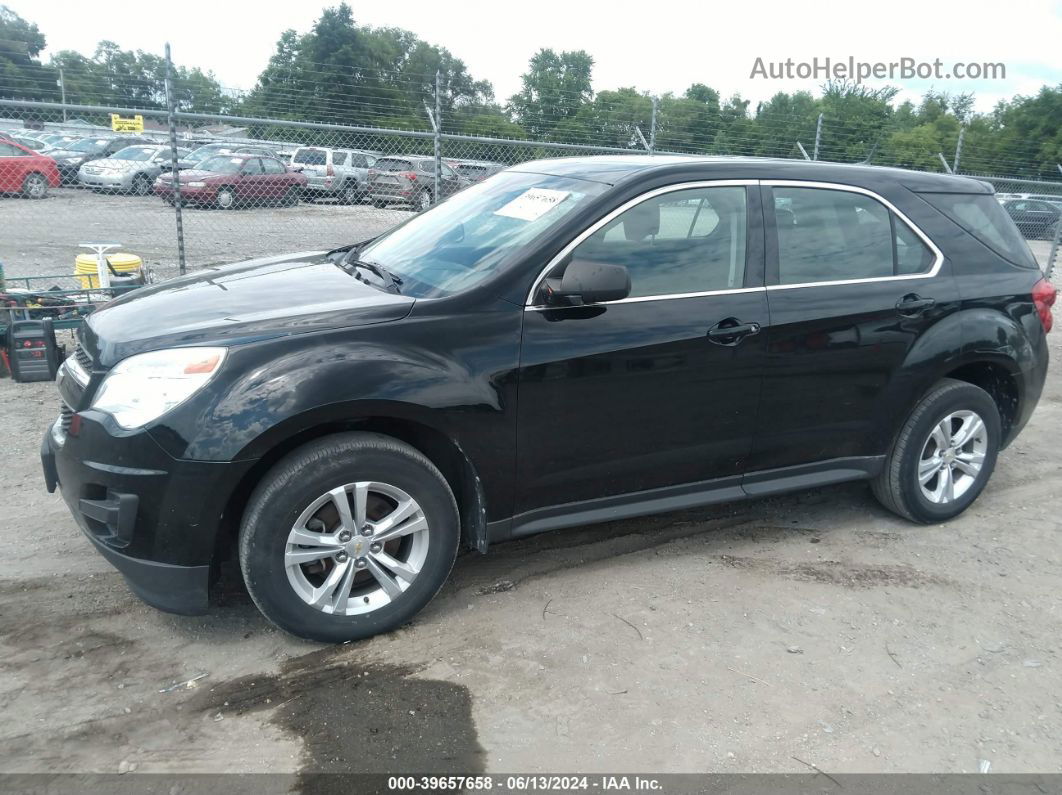 2012 Chevrolet Equinox Ls Black vin: 2GNALBEK6C6230792