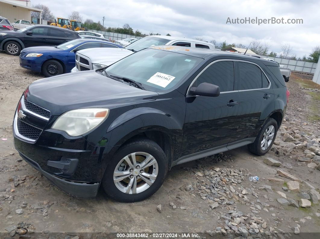 2012 Chevrolet Equinox Ls Black vin: 2GNALBEK6C6333761