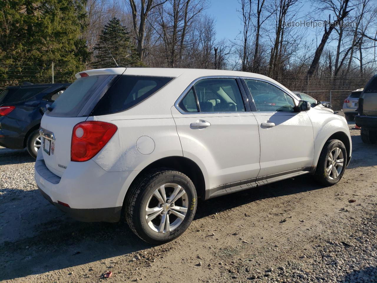 2012 Chevrolet Equinox Ls White vin: 2GNALBEK6C6369790