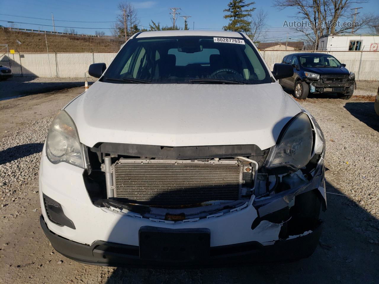 2012 Chevrolet Equinox Ls White vin: 2GNALBEK6C6369790