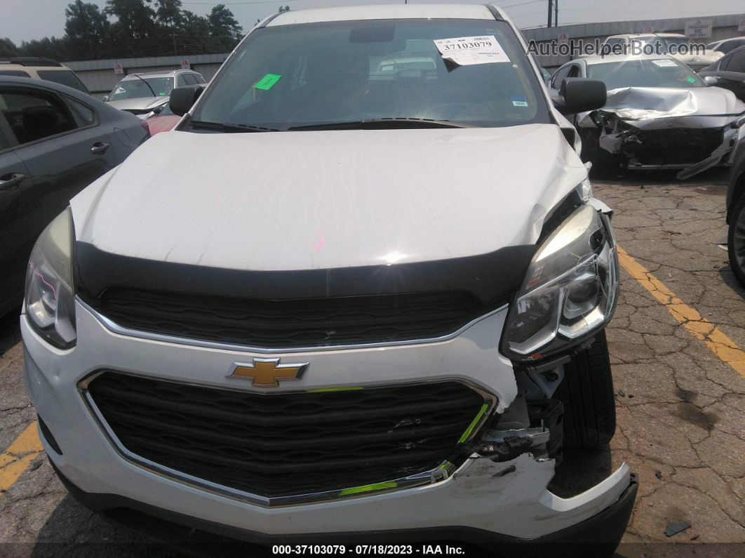 2016 Chevrolet Equinox Ls White vin: 2GNALBEK6G1150914