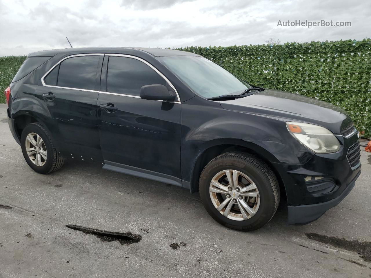 2017 Chevrolet Equinox Ls Black vin: 2GNALBEK6H1517442