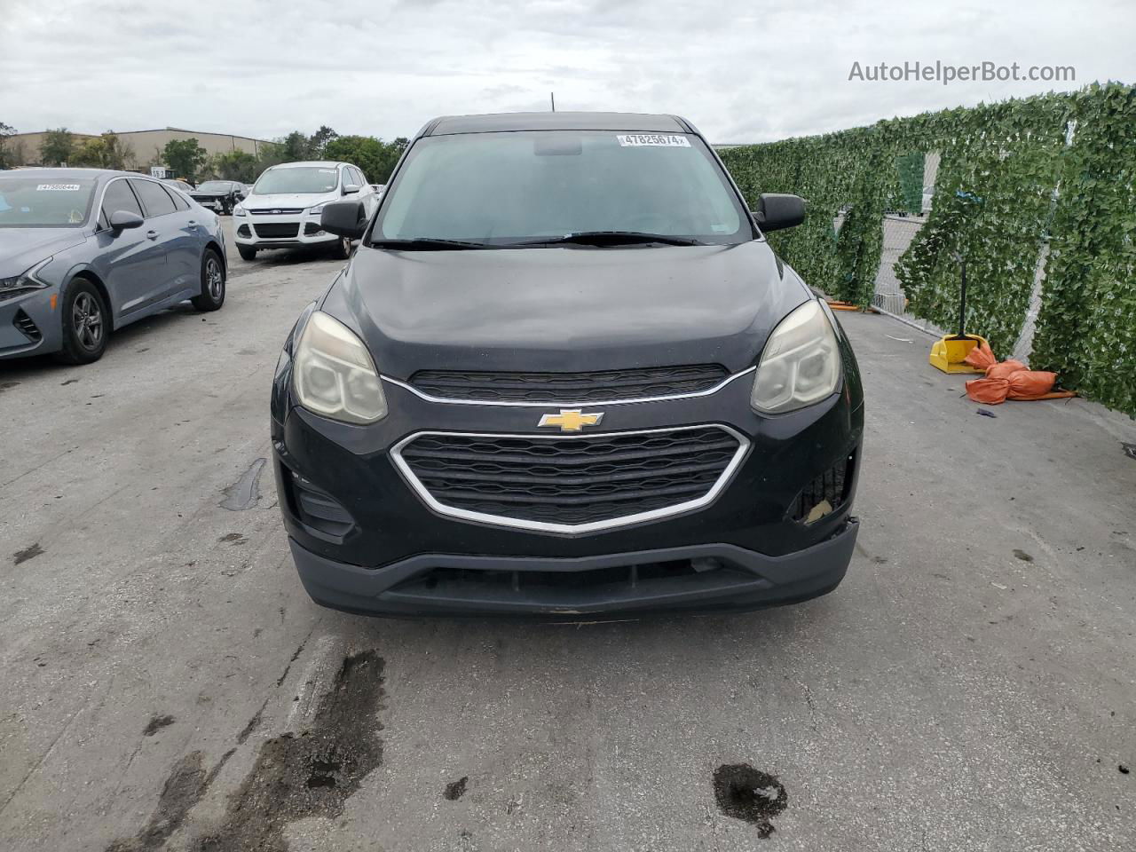 2017 Chevrolet Equinox Ls Black vin: 2GNALBEK6H1517442